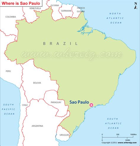 Where is Sao Paulo Located, Sao Paulo Location in Map