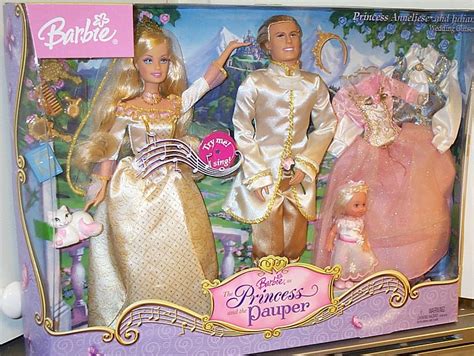 Barbie as The Princess and the Pauper/Princess Anneliese and Julian Wedding Gift Set | Princess ...
