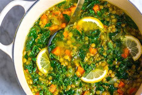 Lemon Turmeric Lentil Soup Recipe