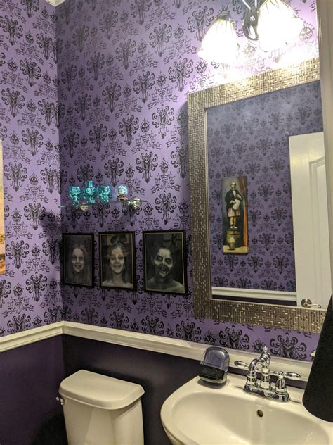 Haunted Mansion Bathroom my sister made! : disney