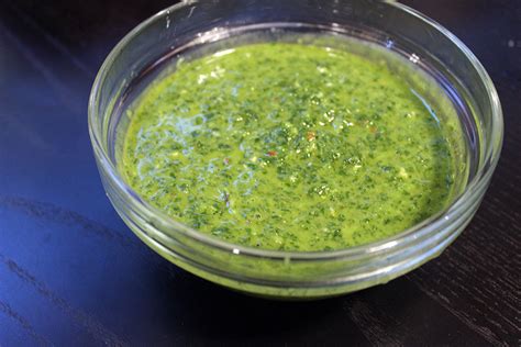 Argentinian Chimichurri - Dinner, then Dessert