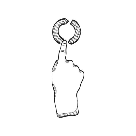 Premium Vector | Hand drawn sketch icon touchpad gesture