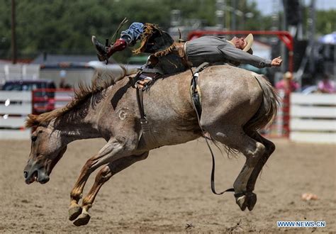 Bull riding event held during Cheyenne Frontier Days, U.S. - Xinhua | English.news.cn