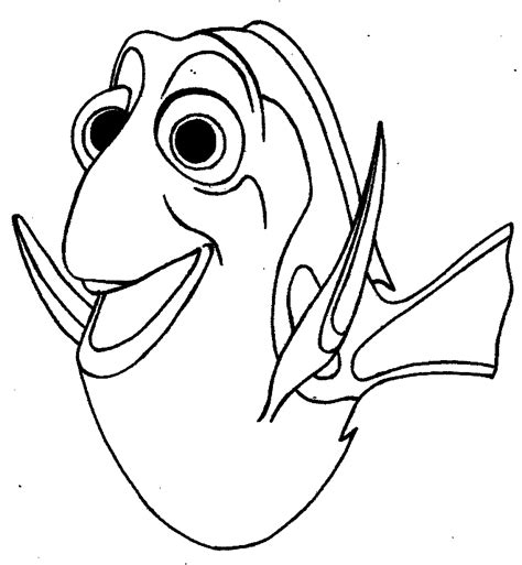 Finding Dory Coloring Pages