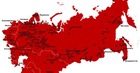 Map of The Soviet Gulag Archipelago 1923-1961 – Brilliant Maps