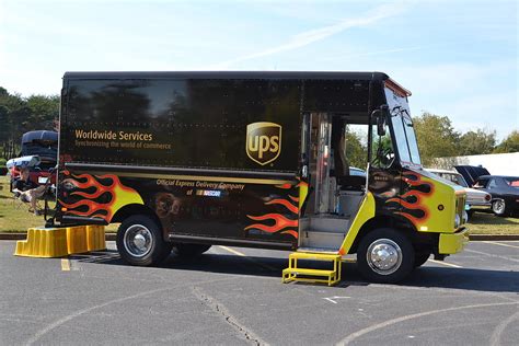 UPS Truck with Flames Photograph by George Bostian - Fine Art America