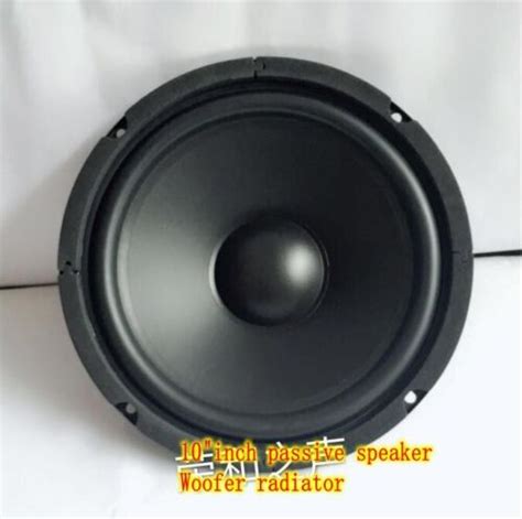 2pcs 10"inch Bass radiator passive speaker Auxiliary woofer Home Audio Part | eBay