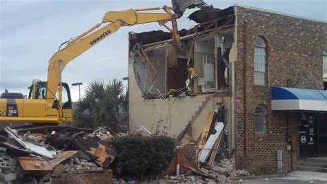 demolition of old building beginning original building - YouTube