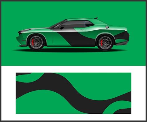 Premium Vector | Custom car wrap design for vehicle wrap advertising