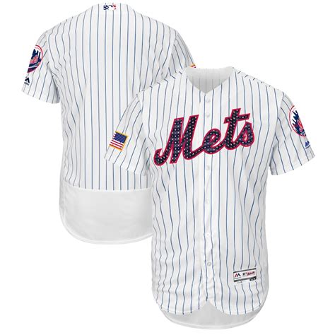 Men's New York Mets Majestic White 2017 Stars & Stripes Authentic ...