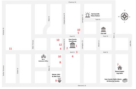 Harrisonville Walking Tour Map 2023 | Love the Harrisonville Square