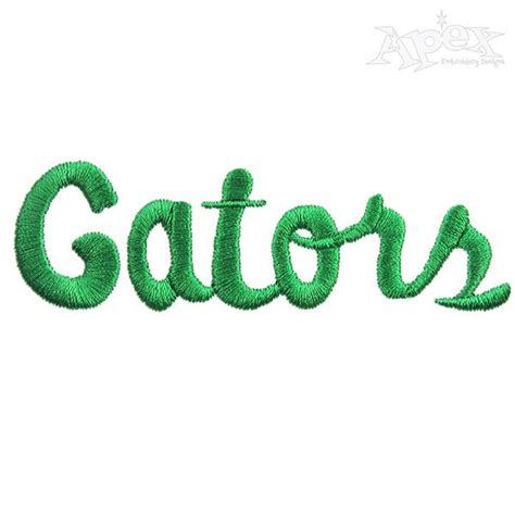 Florida Gators Script Embroidery Font | Embroidery fonts, Monogram ...