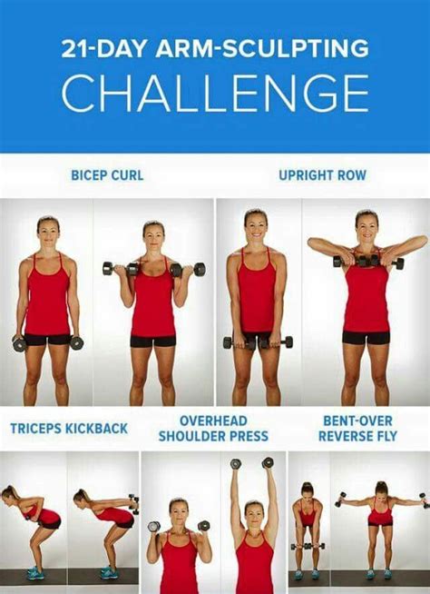 Leichtes Armtraining 21 Tage Herausforderung - Mode Frauen 60 | Easy arm workout, Arm workout ...