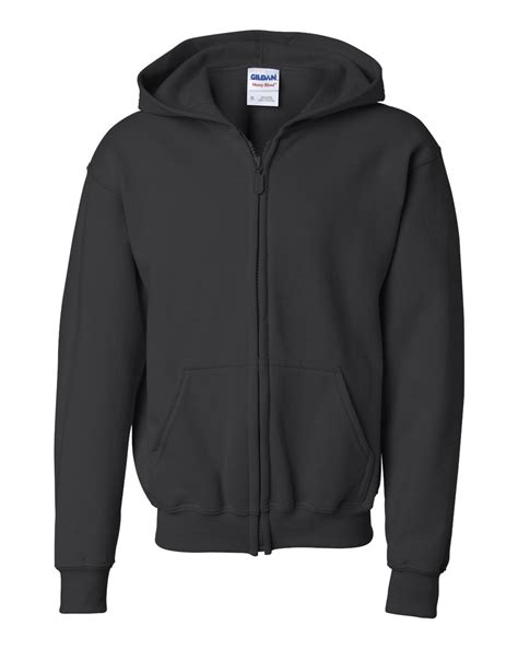 The Hoodie Store - Gildan Childrens Full Zip Hooded Sweatshirt :: The Hoodie Store UK