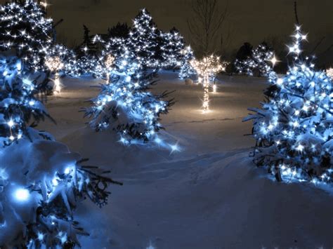 Blue Glittering Tree Lights | Animated christmas lights, Christmas ...