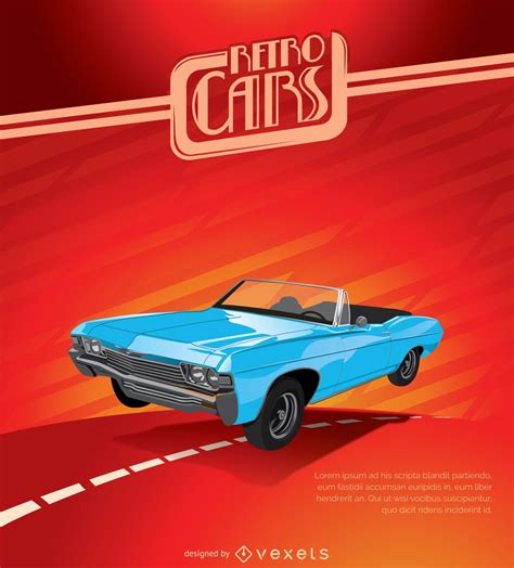 Vintage Car Poster Vector Download