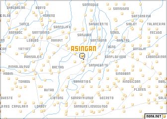 Asingan (Philippines) map - nona.net