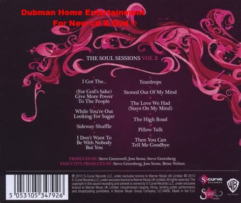 Joss Stone - The Soul Sessions Volume 2 - Dubman Home Entertainment