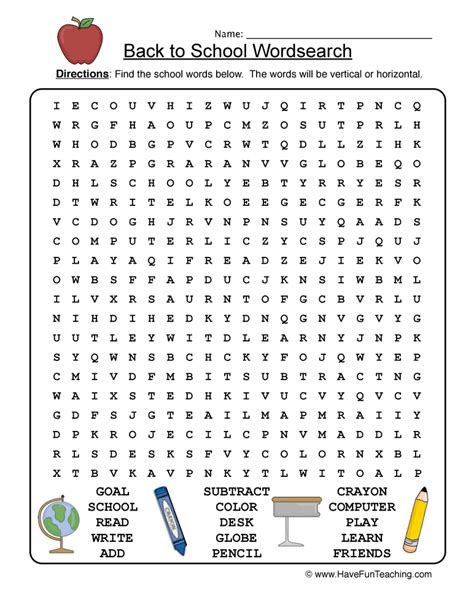 Resources | Holidays | Back To School | Worksheets