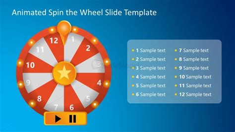 Spin Wheel PowerPoint Template - Editable Diagram - SlideModel