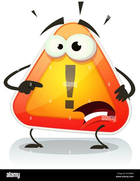 Illustration funny cartoon warning sign hi-res stock photography and ...