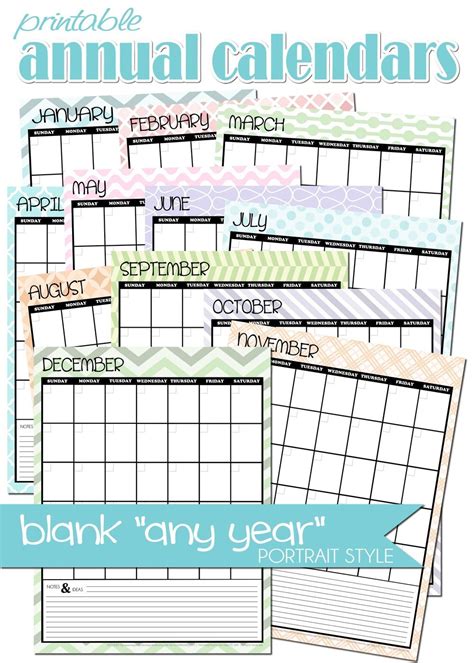 {FREEBIE} Blank ANY YEAR Calendar! | Calendar printables, Printable ...