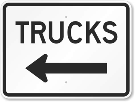 Truck Parking Signs