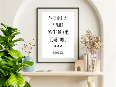 Michael Scott Quotes / the Office TV Show Printable / Office Decor ...