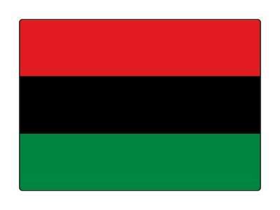 Pan African Flag Colors Africa Country Stickers, Magnet | Wacky Print