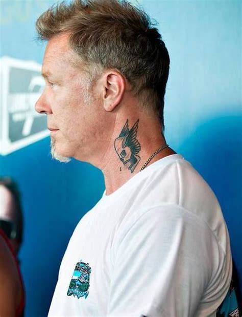 James Hetfield Neck Tattoos