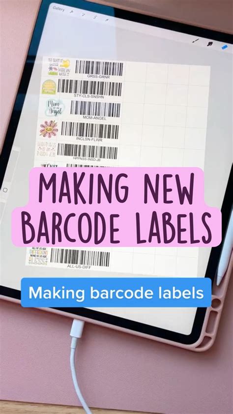 Making new Barcode labels | Small business organization, Small business ...