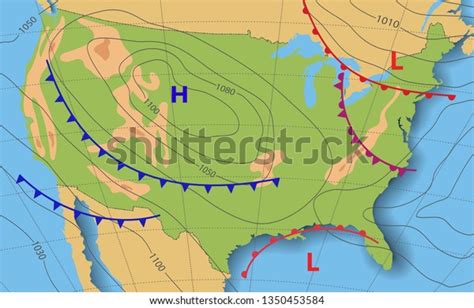 Weather Map Of The Usa – Map Vector