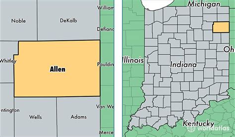 Allen County Indiana Township Map