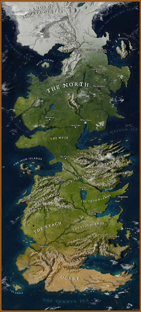 GoT Fan Recreates A High-Resolution Map Of Westeros And It Looks Like It's From Google Maps ...