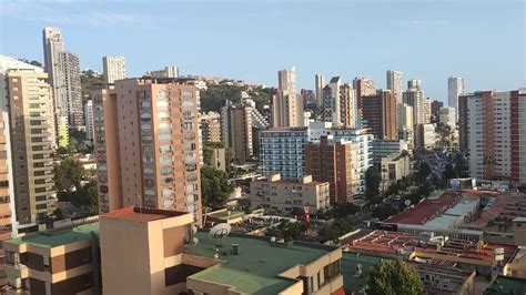 View from our Benidorm Hotel Balcony - YouTube