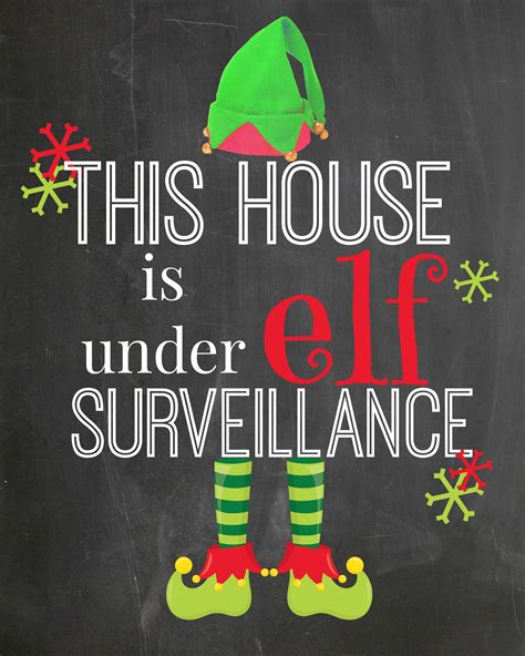 Elf Surveillance Printable Decor - Printables 4 Mom