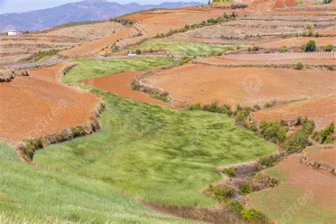 Dongchuan Red Land Photography Map Background, Yunnan, Kunming ...