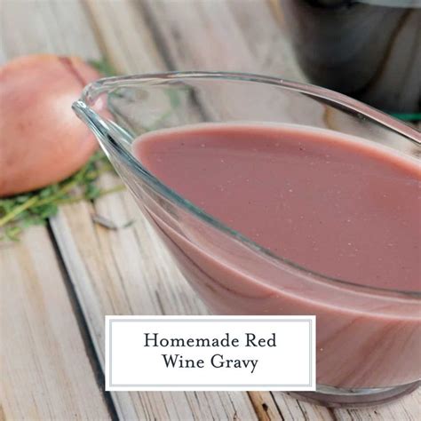 Homemade Red Wine Gravy Recipe is a make-ahead, rich and velvety gravy recipe without pan ...