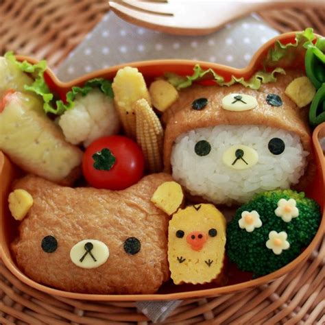 Rilakkuma bento | 日本食のアート, キュートな料理, 食品アート