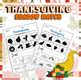 Shadow Matching Thanksgiving Cut & Paste Worksheet by The Learning Panda