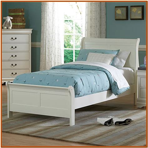 White Full Size Sleigh Bed With Trundle - Bedroom : Home Decorating ...