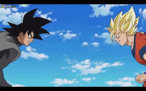 giphy.gif (480×300) wow! Goku vs Black Goku! | Dragon ball, Anime ...