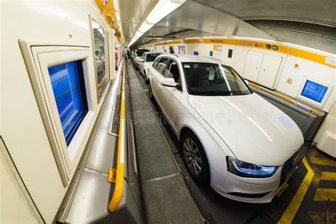 Inside EuroTunnel carriage editorial stock image. Image of attacks ...