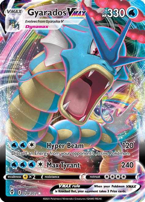 Gyarados VMAX 29/203 SWSH Evolving Skies Full Art Holo Ultra Rare ...