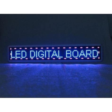 Aluminum Running LED Display Sign Board, Rectangle, Rs 4000 /square feet | ID: 17925978791