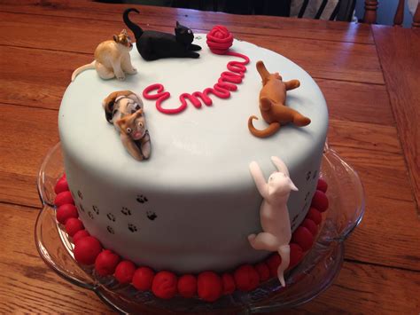 Cat Themed Birthday Cake Grumpy Cat Is There Too - CakeCentral.com