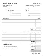 Auto Repair Invoice Template for Excel