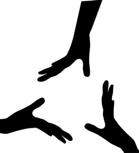 Helping Hand Silhouette at GetDrawings | Free download