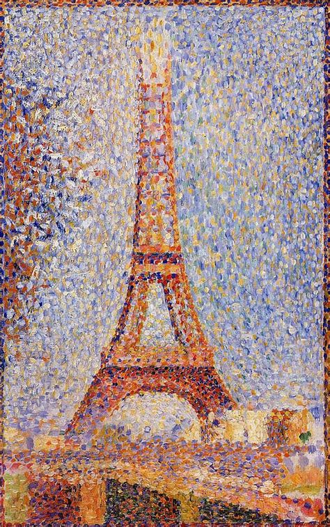 The Eiffel Tower #1 Painting by Georges Seurat - Fine Art America