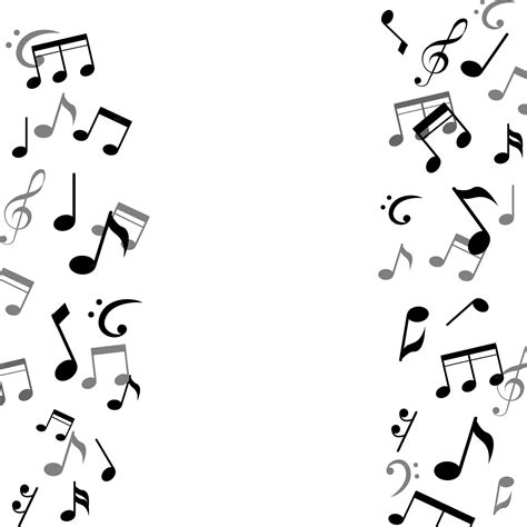 Premium Vector | Background with music notes black and white musical ...